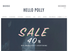 Tablet Screenshot of hellopolly.com.au